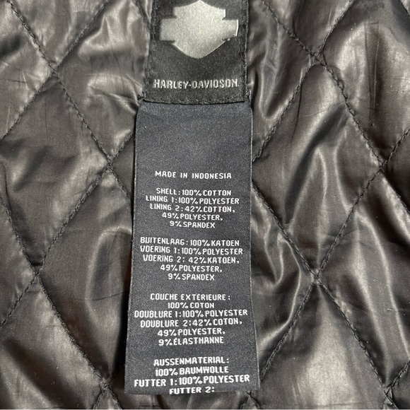 Harley-Davidson Quilted Black Jacket - Picture 2 of 11